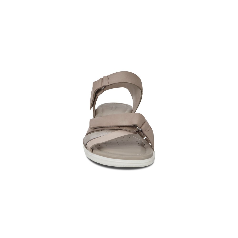 Womens Sandals - ECCO Felicia Adjustable Strap - Grey - 7368IAJKR